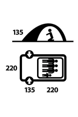 KAMP ÇADIRI HUSKY FELEN 3+1 KİŞİLİK  5 MEVSİMLİK