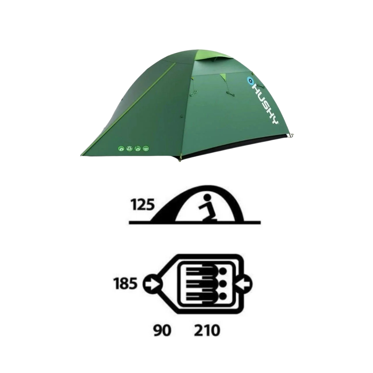 KAMP ÇADIRI HUSKY BIRD 3 KISILIK  4 MEVSİMLİK