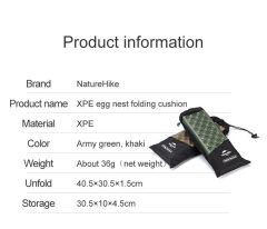 Naturehike XPE Katlanır Oturma Matı [Z Mat]