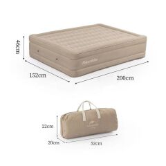 Naturehike Changyou Peach Fleece TPU Double Yüksek Şişme Yatak