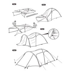 Naturehike Knight-3 +UPF50 3 Kişilik Kamp Çadırı